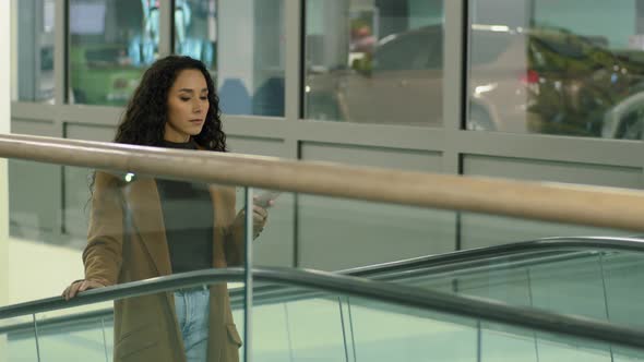 Busy Successful Focused Latin Hispanic Girl Business Woman User Customer Buyer Tourist Rides alt