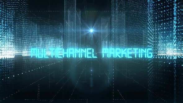 Skyscrapers Digital City Tech Word Multichannel Marketing alt