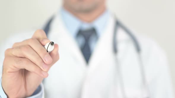 Anxiety Doctor Writing on Transparent Glass alt