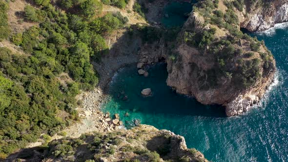 Blue Lagoon in Turkey Filmed on a Drone alt