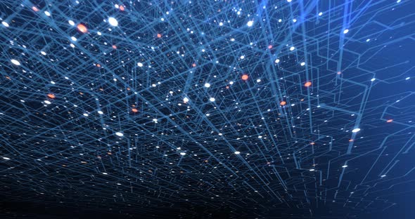 4K seamless loop of print circuit technology cyber and futuristic concept. alt