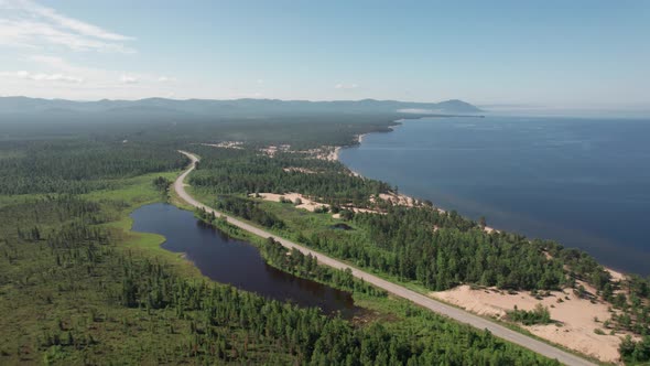 Summertime Imagery of Lake Baikal is a Rift Lake Located in Southern Siberia Russia Baikal Lake alt
