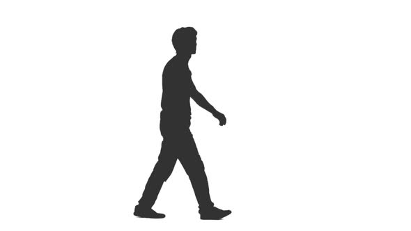 Silhouette of Walking Man in Casual Wear by mgpremier ...
 Silhouette Man Walking Tunnel