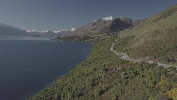 Aerial footage of beautiful New Zealand