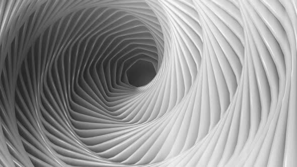 Abstract White 3d Circle