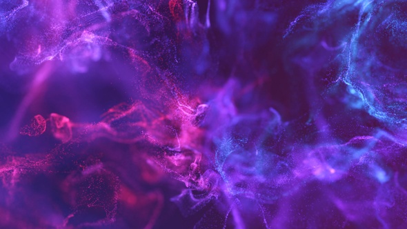Purple Fluid Particles