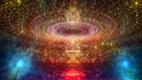 Geometric Galaxy Colorful Space Moving Loop Background alt