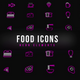 Food Neon Icons - VideoHive Item for Sale
