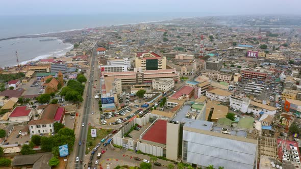 Aerial shot of the city of Accra in Ghana during the day_26 alt