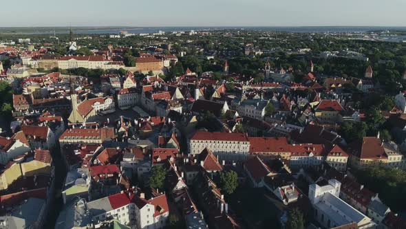 Air View of Tallinn Old Town 1