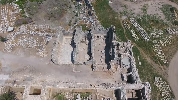 Historical Ruins at the Archaeological Excavation Site of Ancient Civilization City Before Christ alt