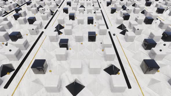 Abstract Difference Geometry With Patterns Style 02 4K alt