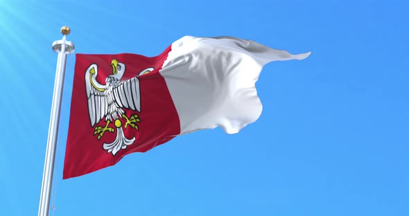 Flag of Greater Poland Voivodeship, Poland alt