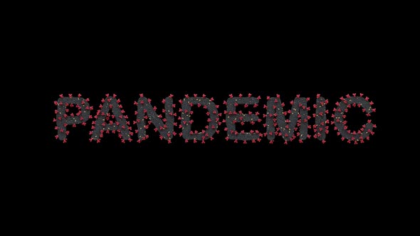 Virus Letters Forming The Word Pandemic