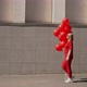 Girl Walks with Red Balls - VideoHive Item for Sale