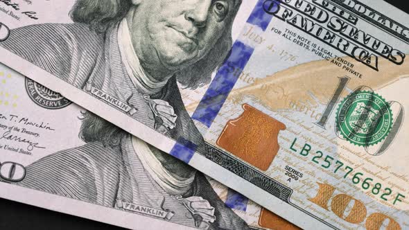 USD US dollar, banknotes, paper money, bills, 100 dollars, exchange rate, currency. alt