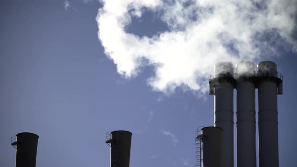 Smoke Comes From the Chimney. Air Pollution. Ecology. Kyiv. Ukraine alt