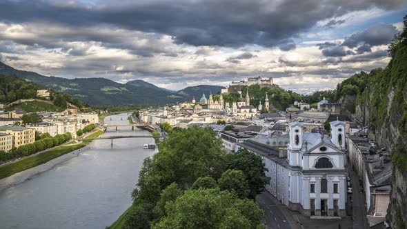 Salzburg Timelapse Cloudy