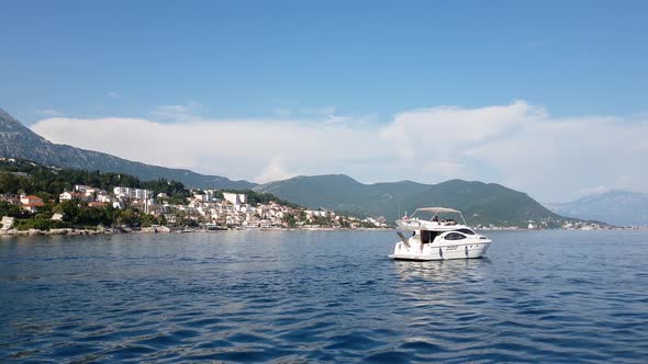Kumbor City View in Herceg Novi Municipality, Montenegro