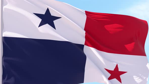 Panama Flag Looping Background