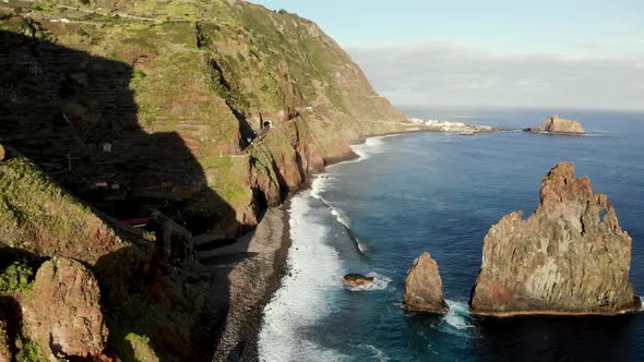 Сoastline Near Porto Moniz, Madeira Island, Portugal