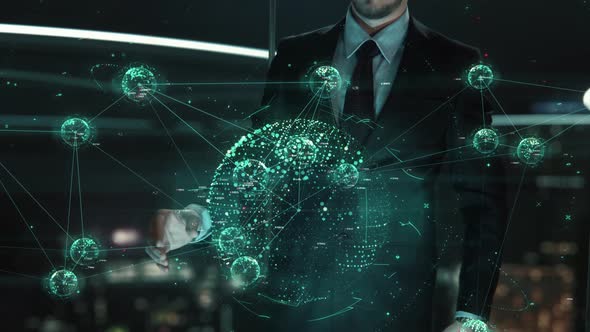 Platform As A Service Paas with Business Transformation Hologram Concept alt