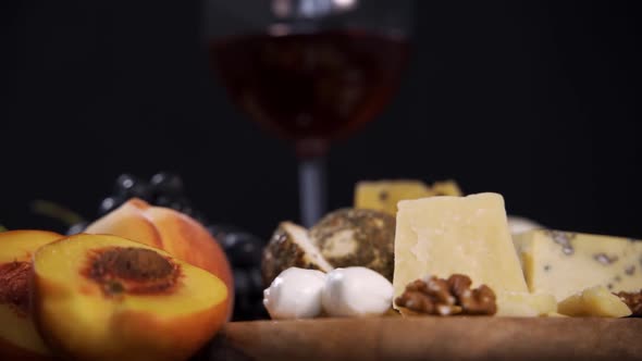 Fruit and Cheese Slices for Wine