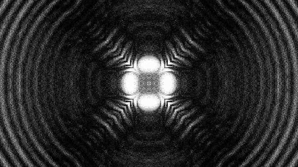 Kaleidoscopic effect and black and white checkerboard. alt