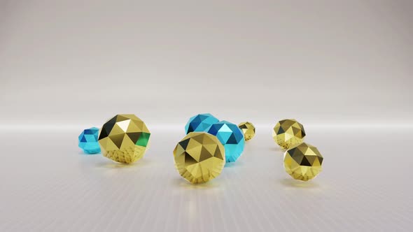 3D Abstract Balls Loop