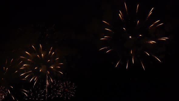 Cool fireworks at the festive festival alt