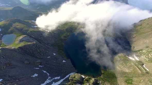 Cloudy Glacier Lakes alt