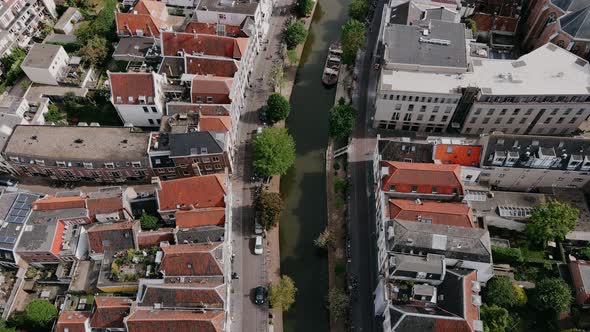 Drone View of Old European City in Summer alt