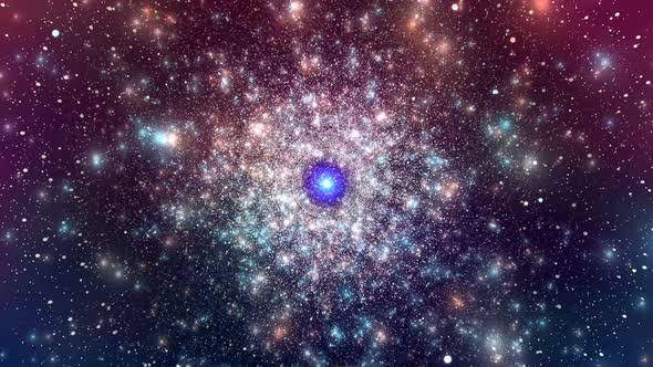 Colorful Galaxy Stars Space Moving Loop Background alt