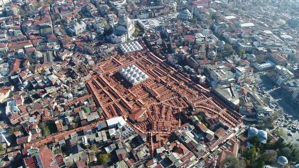 Grand Bazaar Roofs Istanbul Aerial View 20