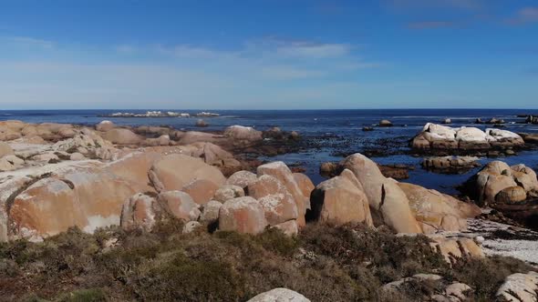 West coast fo South Africa aerial footage alt