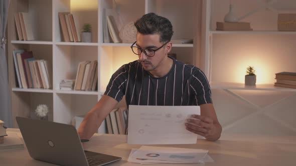 Remote Job Busy Man Data Accounting Concentrated alt