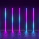 Vertical Luminous Lines Ultraviolet Spectrum Blueviolet Neon Lights Laser Show Nightclub Equalizer - VideoHive Item for Sale