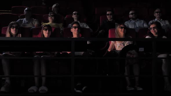 Audience Enjoying Movie in 4Dx Cinema Hall alt