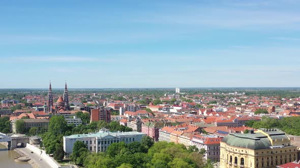 Cityscape of Szeged, Hungary alt