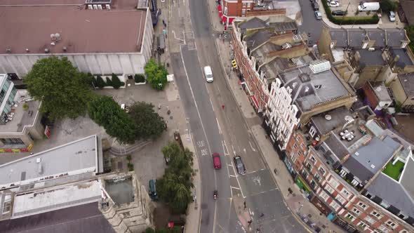 Drone View of the ODEON Luxe Putney Cinema and the Recreational Area Near It