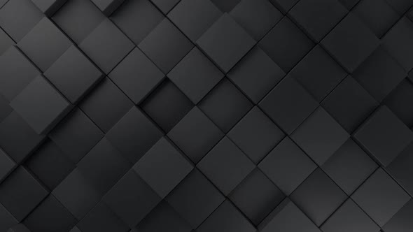 Black Cubes Background