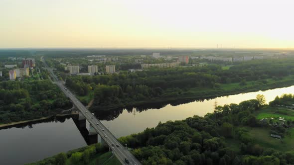 Aerial Shot of Novopolotsk Belarus