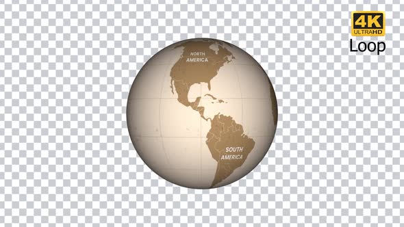 Vintage Earth Globe 4K alt