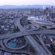 Downtown Los Angeles as seen from a helicopter at dusk - VideoHive Item for Sale