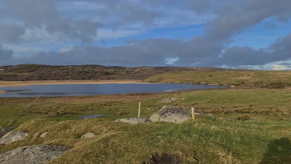 Lough Sheskinmore Nature Reserve Between Ardara and Portnoo in Donegal  Ireland alt