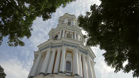 Beautiful Church on a Background of Blue Sky. alt
