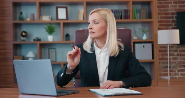 Woman Looking Away Thinking of Future, Looking for Inspiration Makes a Decision Feeling Lack of Idea alt