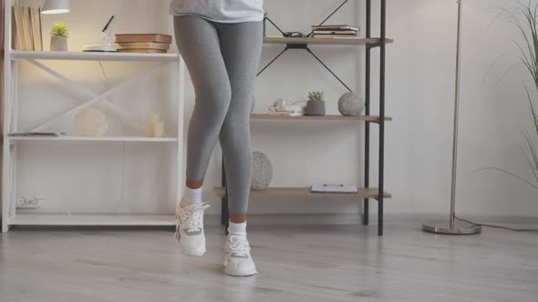 Home Dancing Overjoyed Woman Good Mood Carefree alt