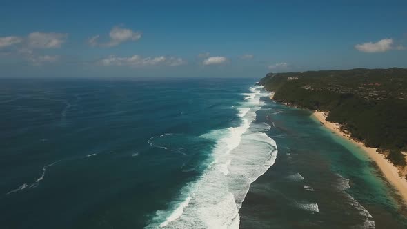 Aerial View Beautiful Beach alt