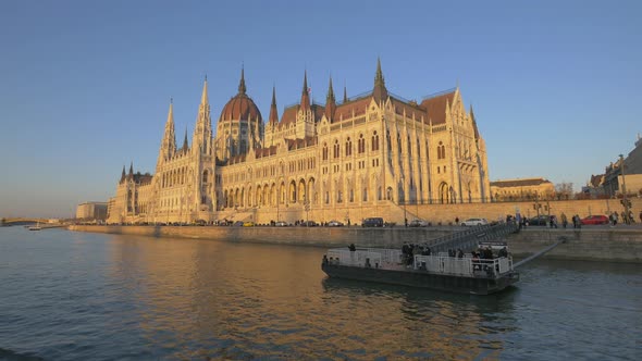The Hungarian Parliament Building in Budapest 